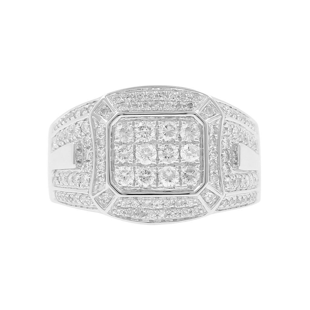 VVS ICED OUT BLING MOISSANITE DIAMOND BLING RING FOR MEN IN GOLD PLATED