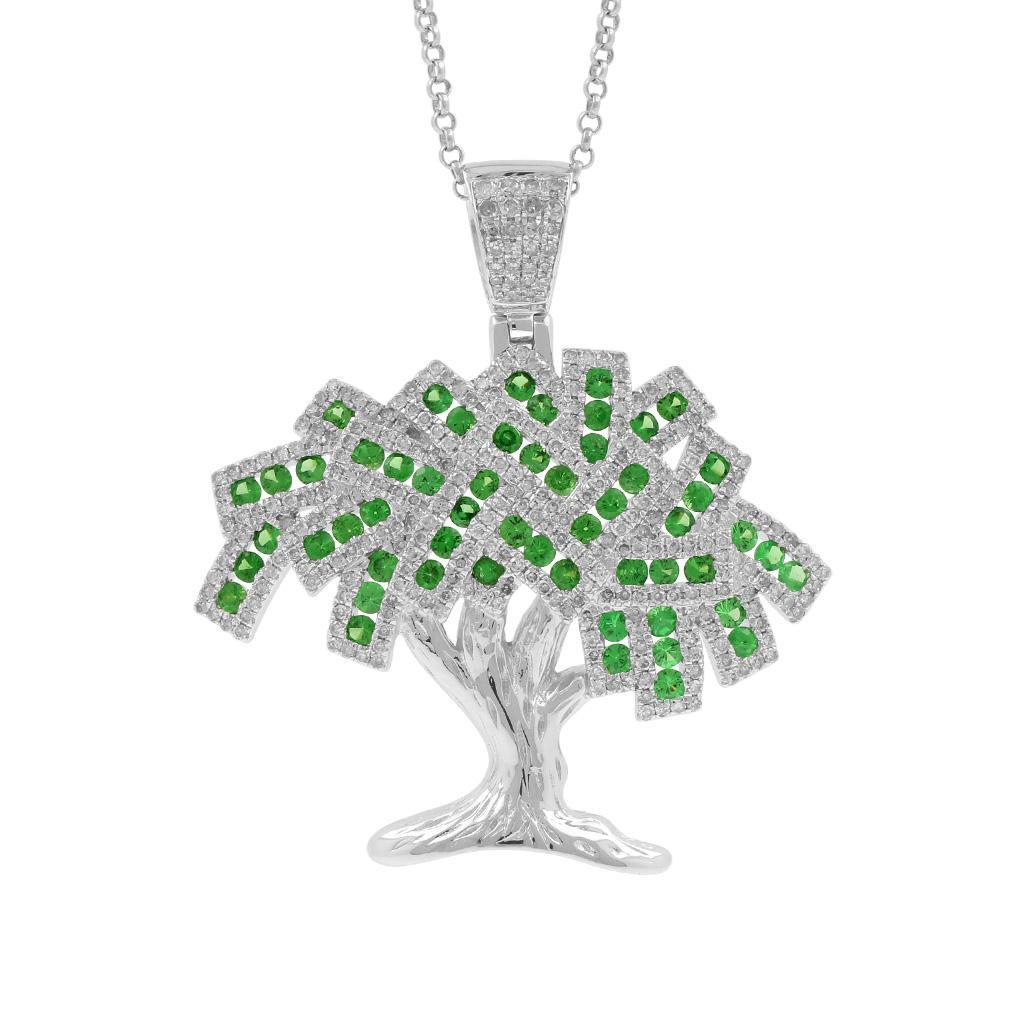 MONEY GROWS ON TREE CUSTOM ICED OUT MOISSANITE DIAMONDS HIP HOP PENDANT