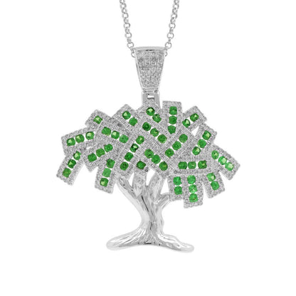 MONEY GROWS ON TREE CUSTOM ICED OUT MOISSANITE DIAMONDS HIP HOP PENDANT