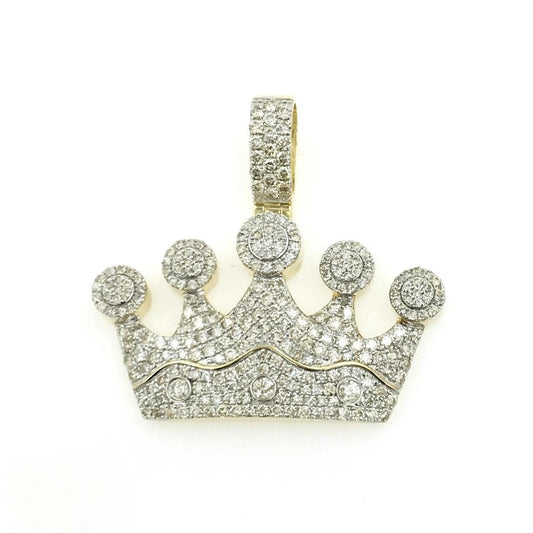 2 1/2CTW KING CROWN Moissanite Hip Hop Pendant