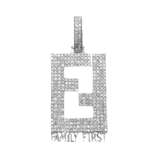 FAMILY FIRST GOLD PLATED HIP HOP PENDANT