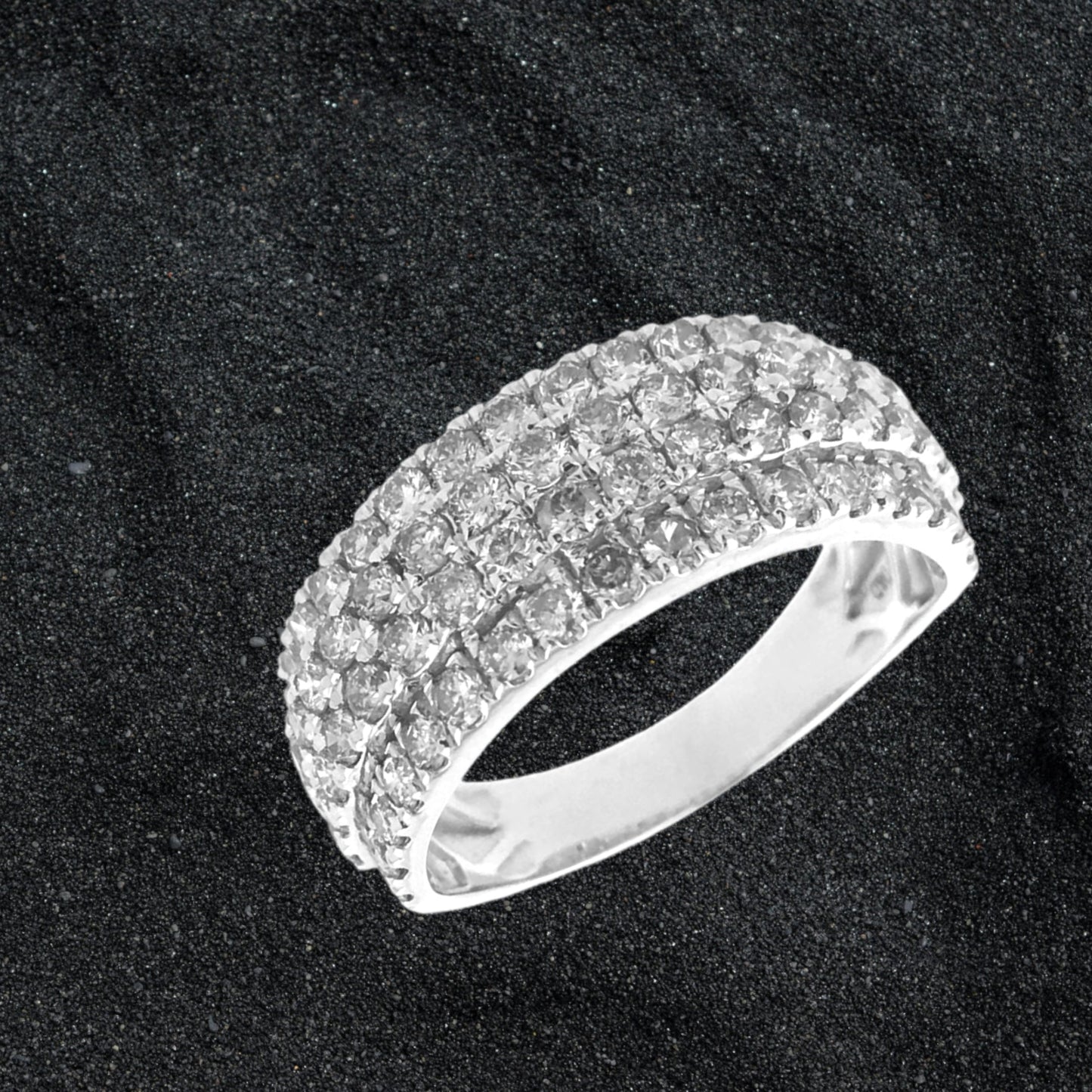 VVS MOISSANITE DIAMONDS ICED OUT BAND FOR MEN