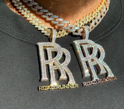 ROAD RUNNER FULLY ICED OUT CUSTOM BLING HIP HOP PENDANT - PASS DIAMOND TESTERS