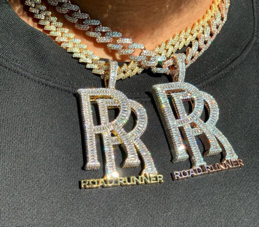 ROAD RUNNER FULLY ICED OUT CUSTOM BLING HIP HOP PENDANT - PASS DIAMOND TESTERS